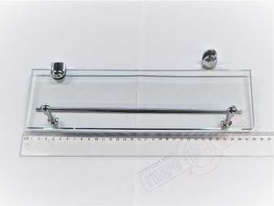 Полка 32*9см с круглым поручнем для душевой кабины HRC8080