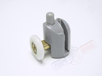 Ролик 25мм двери душевой кабины, нижний, подпружиненный, поворотный