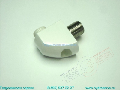 Нижний кронштейн душевой стойки душевой кабины Альбатрос, белый