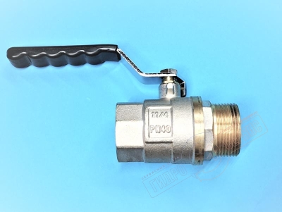 Кран шаровый 1 1/4" B-H длинная ручка 618g, DN32 - GH  - нзкз