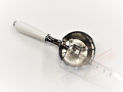 Ручка смесителя  бел./хром  CARLO FRATINI