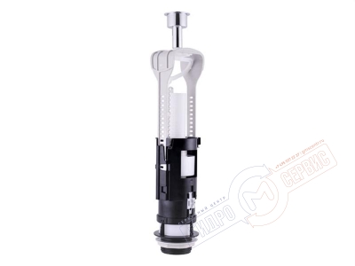 Механизм 175 с кнопкой Хром 40мм двойного слива бачка унитаза OLI URAL II