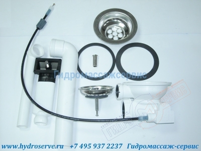 Слив-перелив VIEGA кухонной мойки D=90mm G 1 1/2