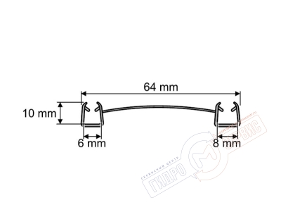 6-8мм Силиконовый уплотнитель 026 душевой шторки для ванны