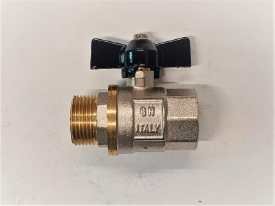 Кран шаровый 3/4 B-H короткая ручка 221g, GH