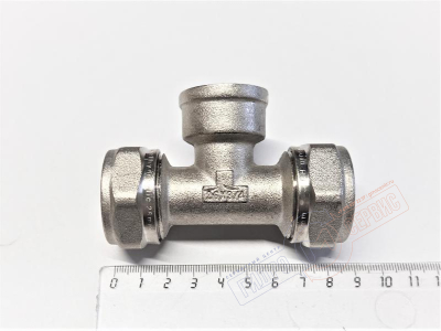 Тройник ВР 26x3/4"x26*3.0mm обжимной металлопласт PROFIT GH GH111N260526