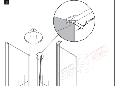 Уплотнитель 29980000 вертикальный для двери Pharo-90 \100-Q HANSGROHE Уплотнитель 29980000 вертикальный для двери Pharo-90 \100-Q HANSGROHE