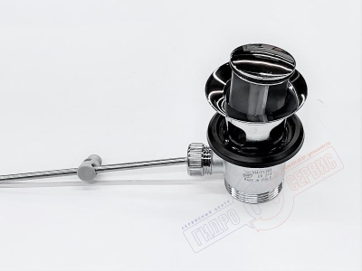 Донный клапан - слив с пробкой Хром для раковины, Medea