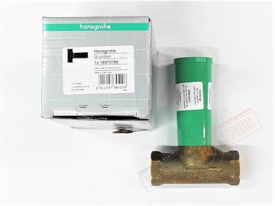 Вентиль встроенный 3/4", шпиндель, расход воды 130 л/мин 15970180 HANSGROHE