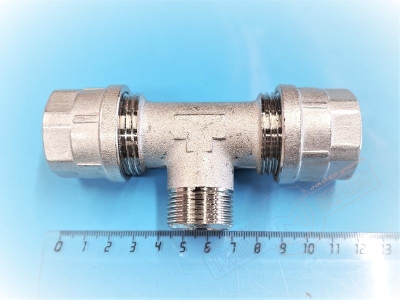 Тройник CM7 НР 26Х3-3/4-26Х3 для металлопласта PRANDELLI 103.07.12.6