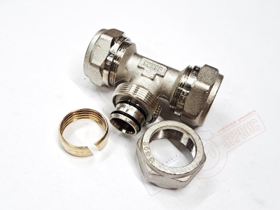 Тройник 26x26x26 равнопроходной (ник.) PROFIT GH