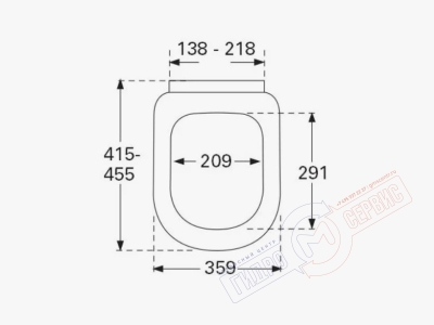 SUBWAY / SUNBERRY Сиденье 55S унитаза Villeroy&Boch с функцией плавного опускания